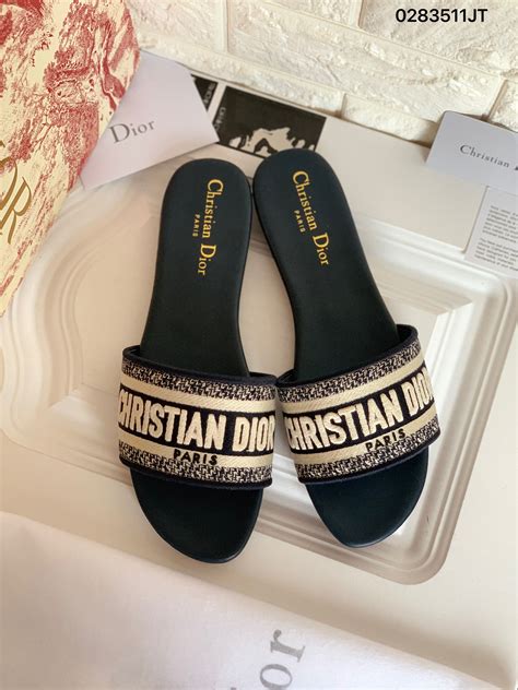 christian dior fluffy slippers|Christian Dior female slippers.